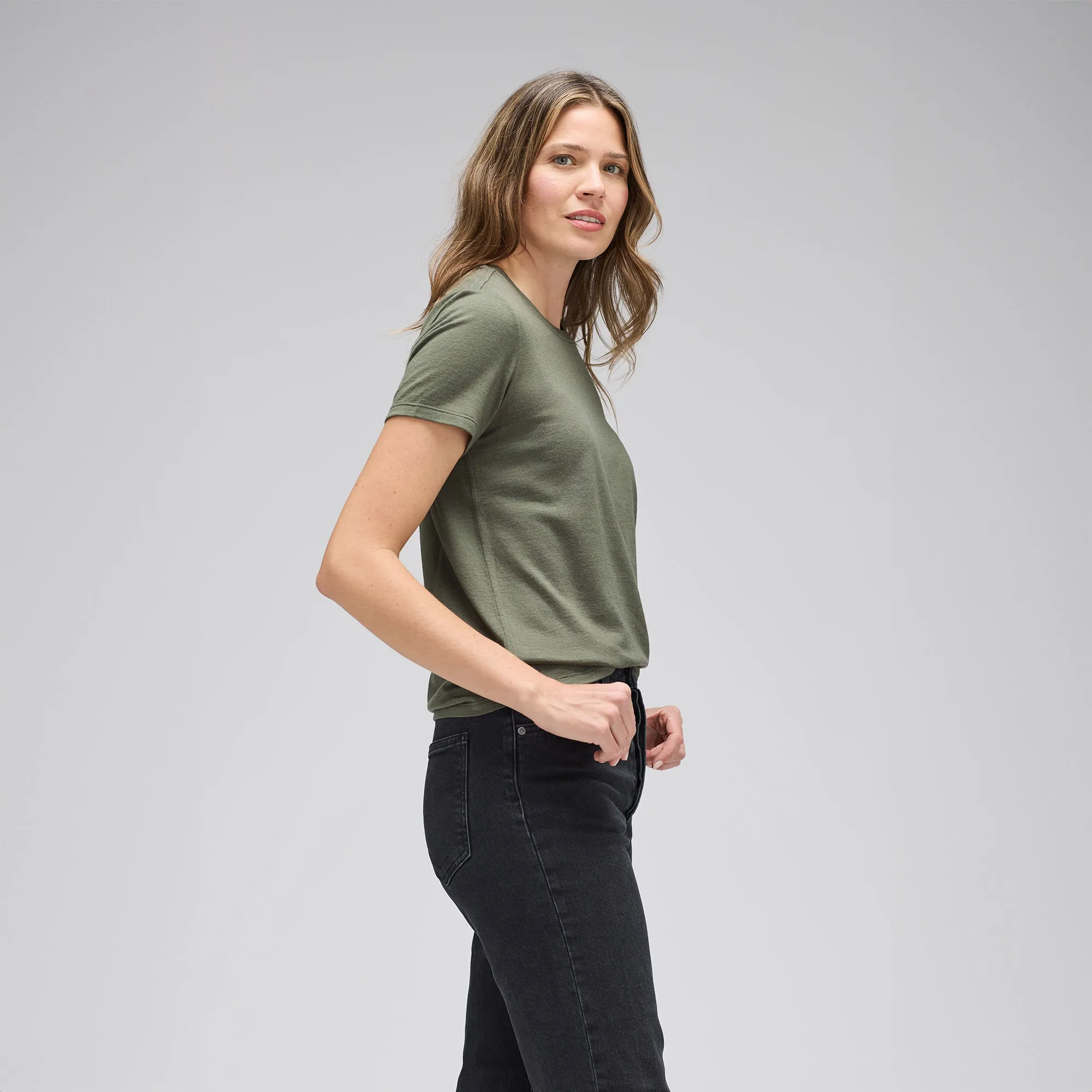 Women's Merino Crew Neck T-Shirt