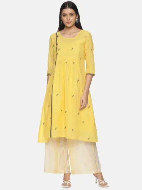 Yellow Jamdani Co-ord set